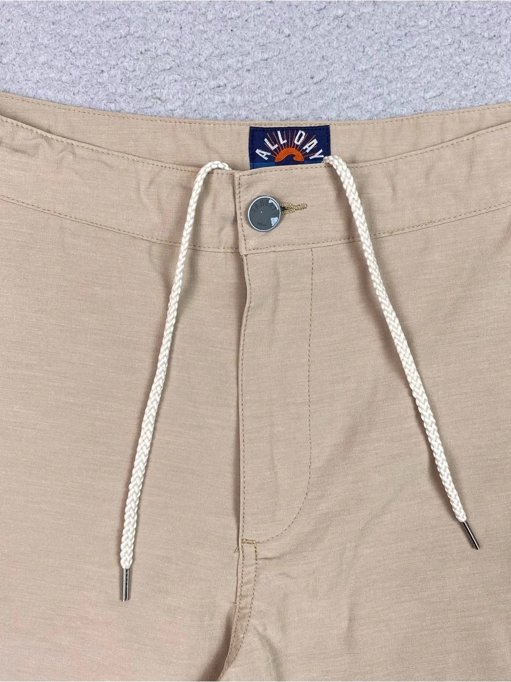 Faherty All Day Shorts Men's Size 30 Beige Hybrid Beach Chino Stretch Surf 8.5in